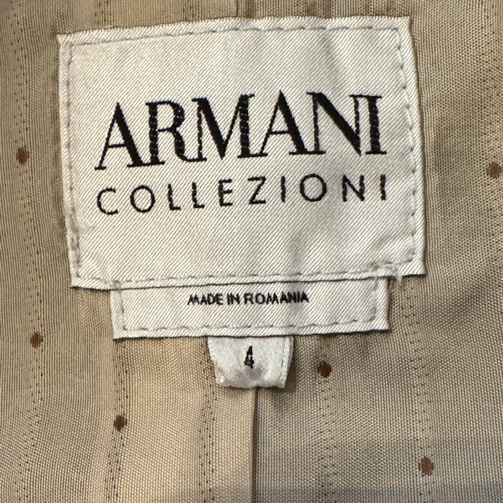 New! Armani Collezioni Textured Button-Up Jacket Size 4 - Picture 6 of 12